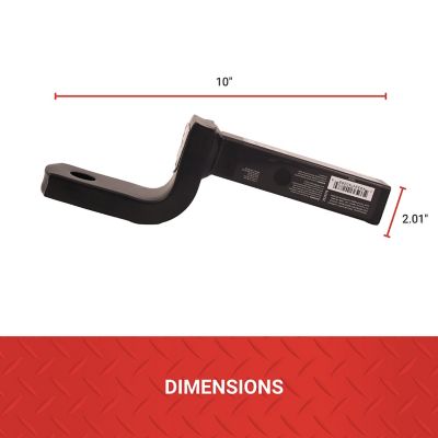 Image showing 7 th Tractor Supply 1-1/4 in. Ball Mount, 2-1/2 in. Drop, 3,500 lb. Capacity