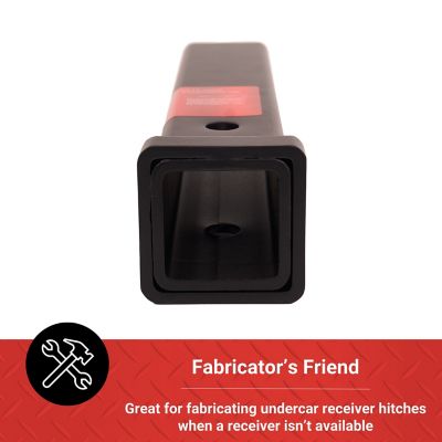 Image showing  2 in. Receiver Tube with Collar, 12 in. L, Matte Black