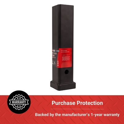 Image showing 5 th Tractor Supply 2 in. Receiver Tube with Collar, 12 in. L, Matte Black