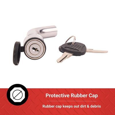 Image showing  2-1/2 in. Bent Pin Receiver Lock, 5/8 in. Pin Diameter, Chrome