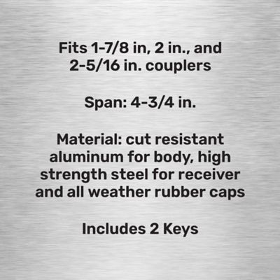Image showing  Universal Heavy-Duty Coupler Lock