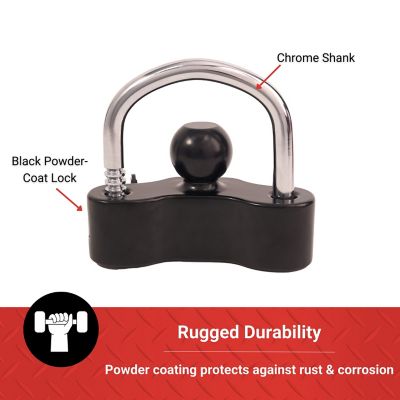 Image showing 5 th Tractor Supply Universal Heavy-Duty Coupler Lock