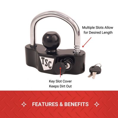 Image showing 7 th Tractor Supply Universal Heavy-Duty Coupler Lock
