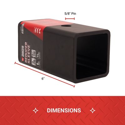 Image showing  Reducer Sleeve Receiver Adapter, Converts 3 in. to 2-1/2 in. , Matte Black