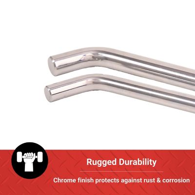 Image showing  1-1/4 in. to 2-1/2 in. Dual Bent Pin Receiver Lock, 1/2 in. and 5/8 in. Pin Diameter, Chrome