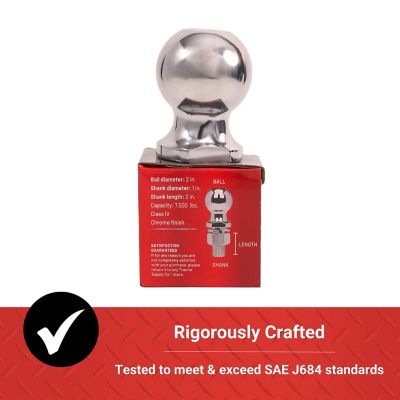 Image showing 6 th Tractor Supply 2 in. Class IV Hitch Ball, 7,500 lb. Capacity, Chrome