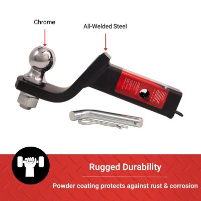 Image showing 6 th Tractor Supply 2 in. Towing Starter Kit with 2 in. Ball, 3-1/4 in. Drop, 5,000 lb. Capacity