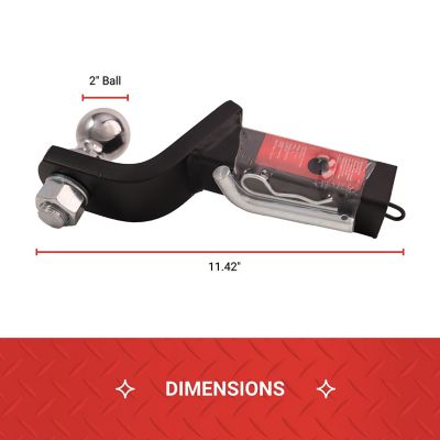 Image showing 7 th Tractor Supply 2 in. Towing Starter Kit with 2 in. Ball, 3-1/4 in. Drop, 5,000 lb. Capacity
