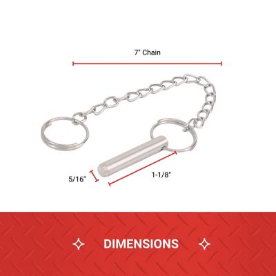 Image showing  5/16 in. x 1-1/8 in. Coupler Pin and Clip