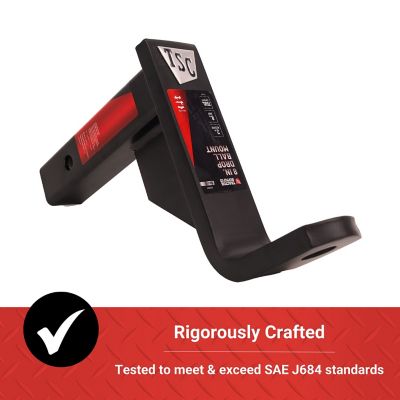 Image showing 6 th Tractor Supply 2 in. Ball Mount, 8 in. Drop, 7,500 lb. Capacity