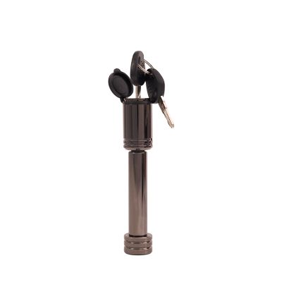 Image showing 9 th Tractor Supply 2 in. Sleeved Dogbone Receiver Lock, 5/8 in. Pin Diameter, Black Nickel