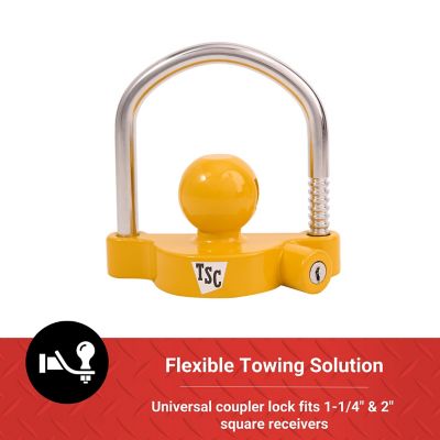 Image showing  1-1/4 in. and 2 in. Receiver Universal Coupler Lock Kit