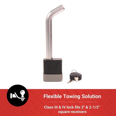 Image showing  2-1/2 in. Receiver Lock, 5/8 in. Pin Diameter, Chrome