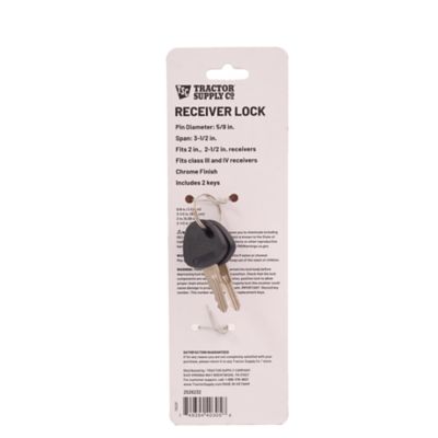 Image showing 7 th Tractor Supply 2-1/2 in. Receiver Lock, 5/8 in. Pin Diameter, Chrome