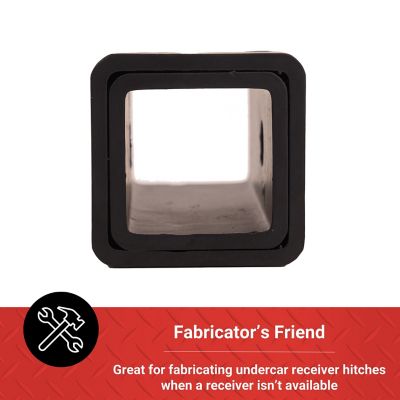 Image showing  2 in. Receiver Tube with Collar, 6 in. L, Matte Black