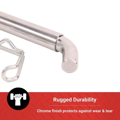 Image showing  Sleeved Ball Mount Pin and Ergonomic Clip for 2 in., 2-1/2 in. and 3 in. Receivers, 3/4 in., Chrome