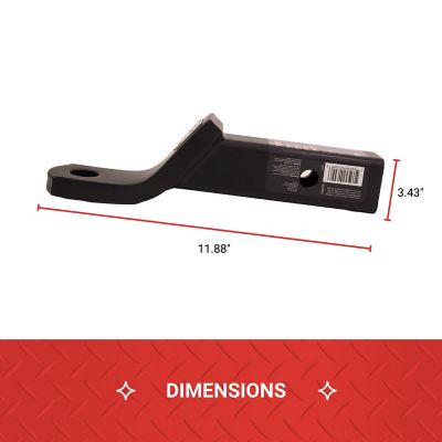 Image showing 7 th Tractor Supply 2 in. Ball Mount, 2 in. Drop, 6,000 lb. Capacity