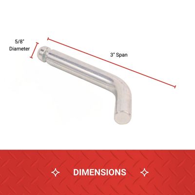 Image showing  Ball Mount Pin and Clip for 2 in. Receivers, 5/8 in., Zinc