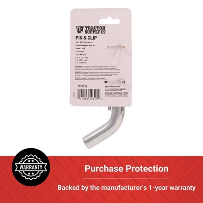 Image showing 5 th Tractor Supply Ball Mount Pin and Clip for 2 in. Receivers, 5/8 in., Zinc