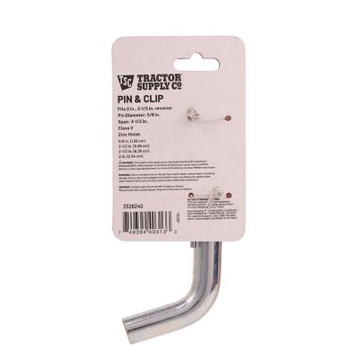 Image showing 7 th Tractor Supply Ball Mount Pin and Clip for 2-1/2 in. Receivers, 5/8 in., Zinc