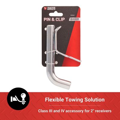 Image showing  Ball Mount Pin and Ergonomic Clip for 2 in. Receivers, 5/8 in., Zinc