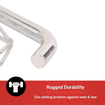 Image showing  Ball Mount Pin and Ergonomic Clip for 2 in. Receivers, 5/8 in., Zinc