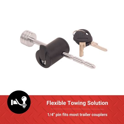 Image showing  1/4 in. Pin Adjustable Coupler Lock, 1 in. to 3 in., Chrome