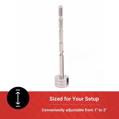 Image showing  1/4 in. Pin Adjustable Coupler Lock, 1 in. to 3 in., Chrome