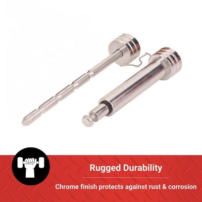 Image showing  5/8 in. and 1/4 in. Pin Coupler Lock Set, 1 to 3 in., Chrome