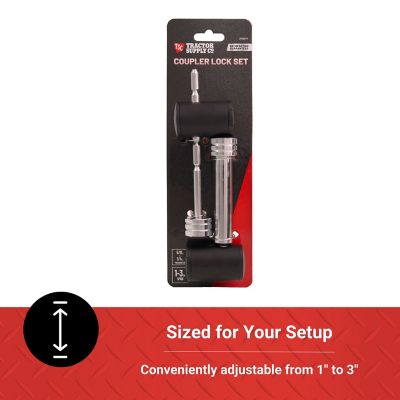 Image showing  5/8 in. and 1/4 in. Pin Coupler Lock Set, 1 to 3 in., Chrome