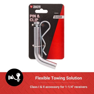 Image showing  Ball Mount Pin and Clip for 1-1/4 in. Receivers, 1/2 in., Zinc