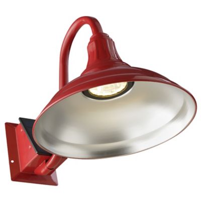 Image showing  Solar Outdoor Metal Lamp, Red