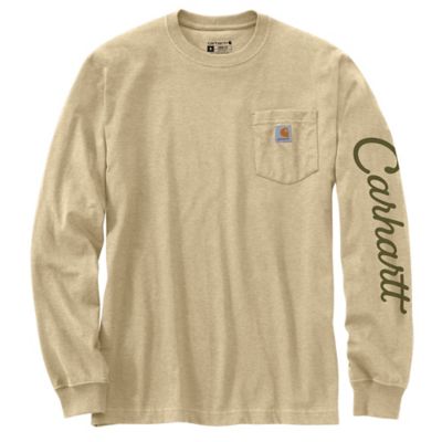Carhartt Men's Loose Fit Heavyweight Long-Sleeve Pocket Duck Graphic T-Shirt