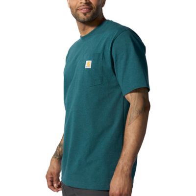 Image showing 3 th Carhartt Men's Iconic K87 Loose Fit Heavyweight Short-Sleeve Pocket T-Shirt