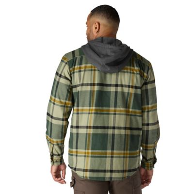 Image showing 1 th Carhartt Men's Hamilton Rugged Flex Relaxed Fit Flannel Fleece Lined Hooded Shirt Jacket