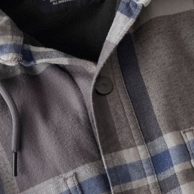 Image showing 7 th Carhartt Men's Hamilton Rugged Flex Relaxed Fit Flannel Fleece Lined Hooded Shirt Jacket