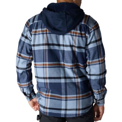 Image showing  Men's Hamilton Rugged Flex Relaxed Fit Flannel Fleece Lined Hooded Shirt Jacket