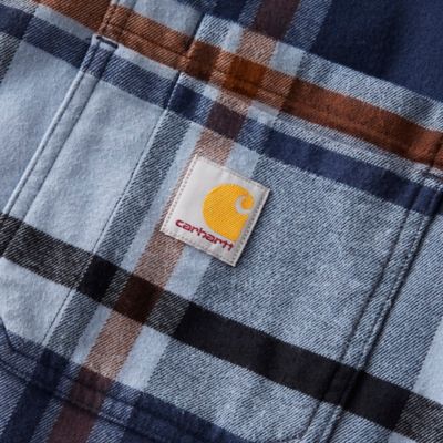 Image showing 5 th Carhartt Men's Hamilton Rugged Flex Relaxed Fit Flannel Fleece Lined Hooded Shirt Jacket