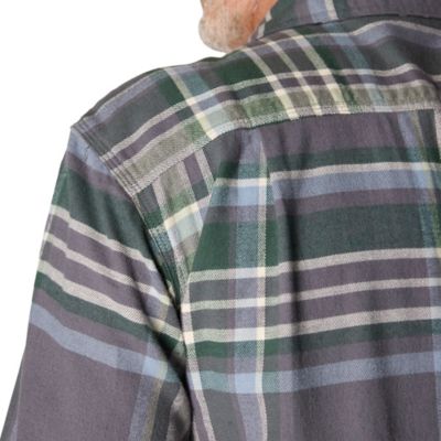 Image showing 6 th Carhartt Men's Hamilton Rugged Flex Relaxed Fit Midweight Flannel Long-Sleeve Plaid Shirt