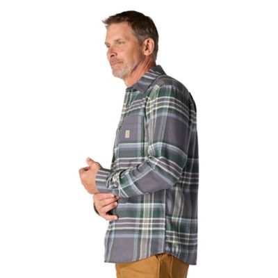 Image showing  Men's Hamilton Rugged Flex Relaxed Fit Midweight Flannel Long-Sleeve Plaid Shirt