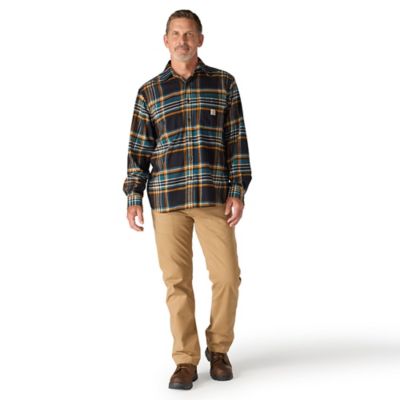 Image showing  Men's Hamilton Rugged Flex Relaxed Fit Midweight Flannel Long-Sleeve Plaid Shirt