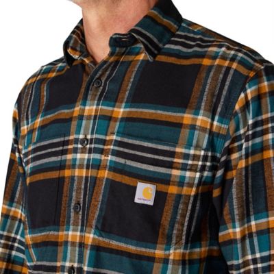 Image showing  Men's Hamilton Rugged Flex Relaxed Fit Midweight Flannel Long-Sleeve Plaid Shirt