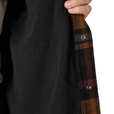 Image showing  Men's Hamilton Rugged Flex Relaxed Fit Flannel Fleece Lined Hooded Shirt Jacket