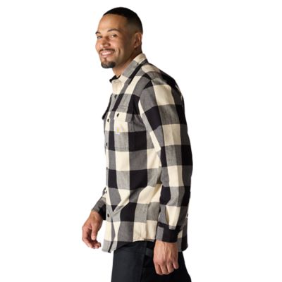 Image showing  Men's Loose Fit Heavyweight Flannel Long-Sleeve Plaid Shirt