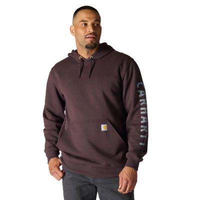 Image showing 2 th Carhartt Men's Rain Defender Loose Fit Midweight Logo Graphic Sweatshirt