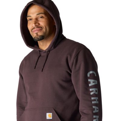 Image showing 4 th Carhartt Men's Rain Defender Loose Fit Midweight Logo Graphic Sweatshirt