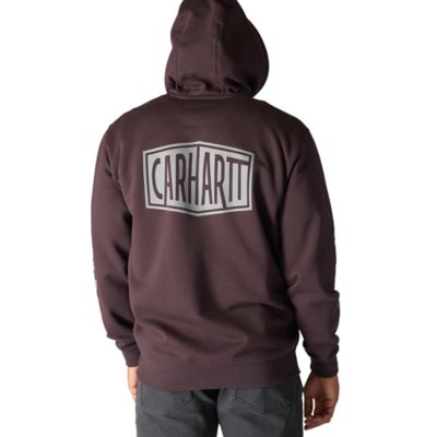Image showing 6 th Carhartt Men's Rain Defender Loose Fit Midweight Logo Graphic Sweatshirt