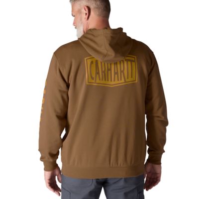 Image showing 6 th Carhartt Men's Rain Defender Loose Fit Midweight Logo Graphic Sweatshirt