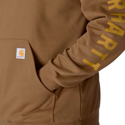 Image showing 7 th Carhartt Men's Rain Defender Loose Fit Midweight Logo Graphic Sweatshirt
