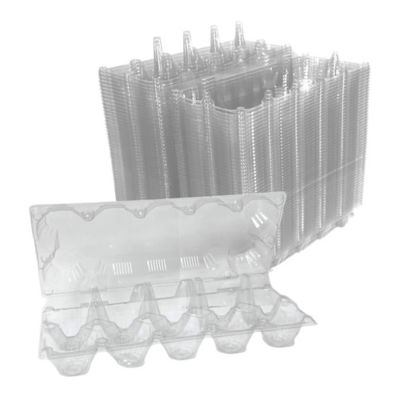 Image showing  50 pk. Plastic Egg Carton for 10 Chicken Eggs